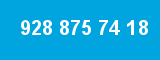 928 875 74 18 928 875 74 18